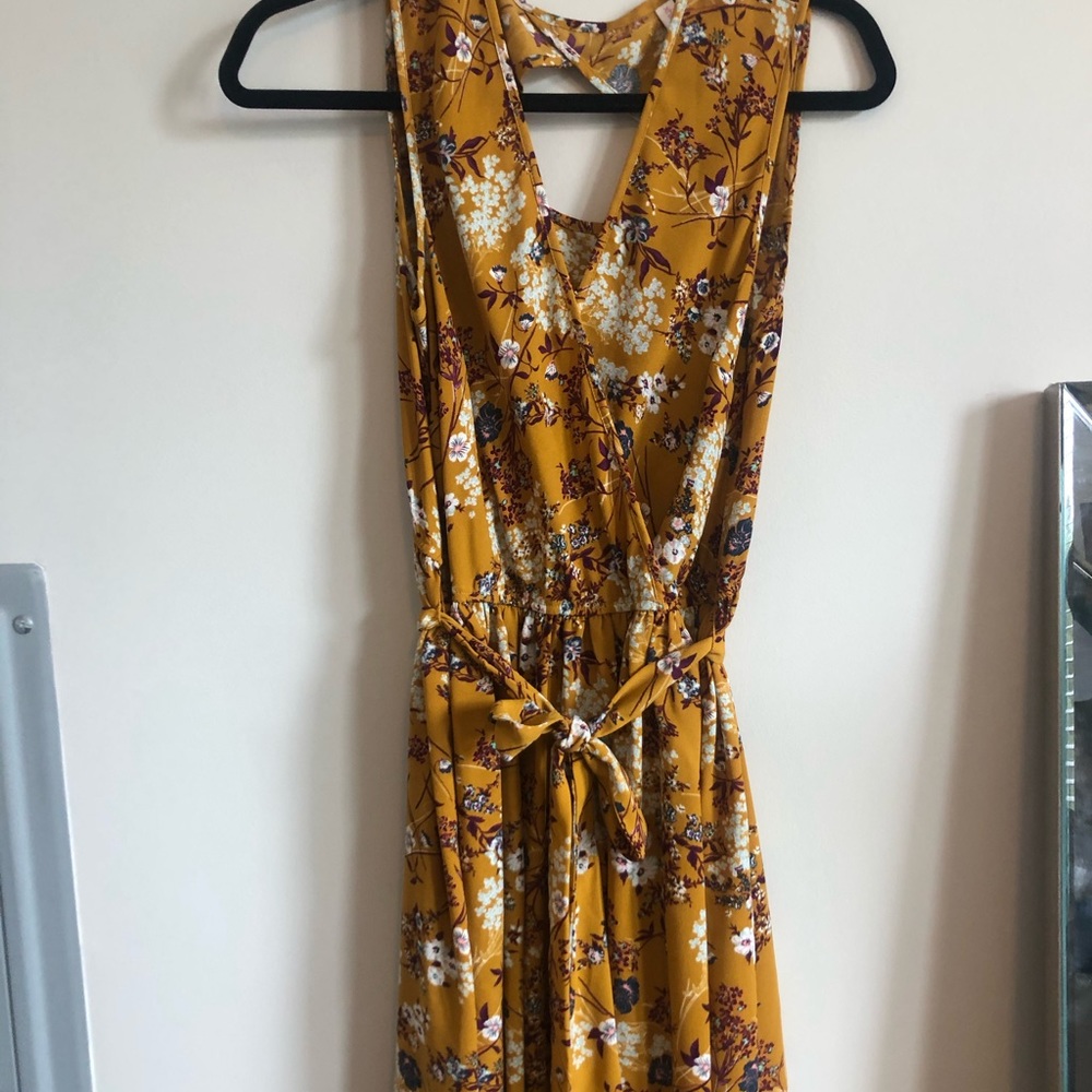 Midi length wrap dress